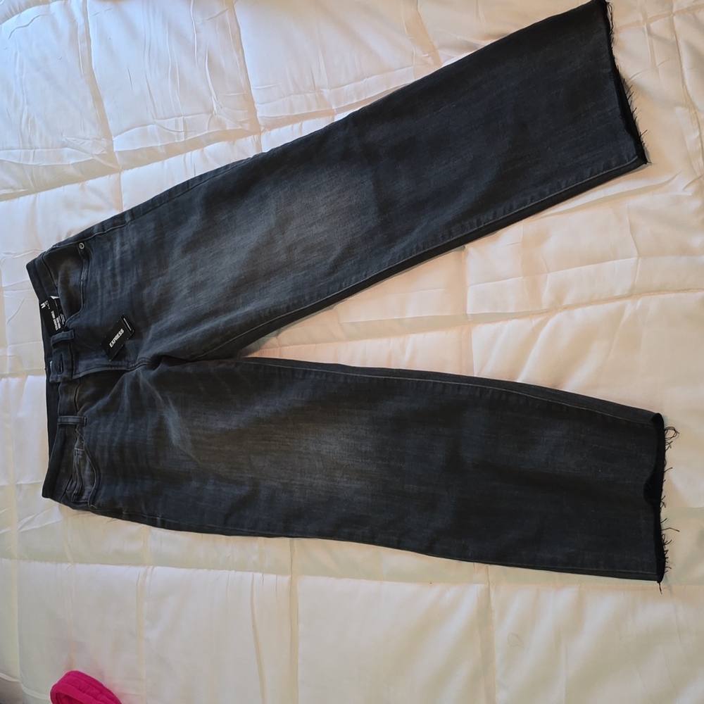 Express Straight Ankle High Rise